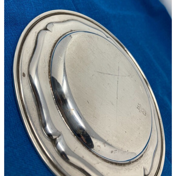 Meriden Brittania Co. Sterling Silver Wine Bottle Coaster  6-" Diam. 107.7 Gram - Picture 8 of 16